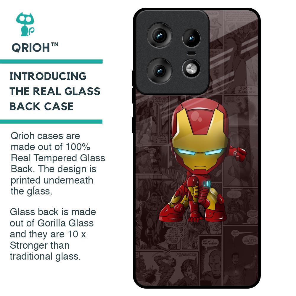 Angry Baby Super Hero Glass Case for Motorola Edge 50 Pro 5G
