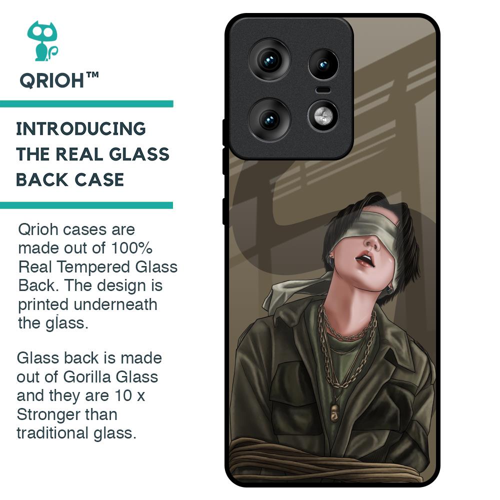 Blind Fold Glass Case for Motorola Edge 50 Pro 5G