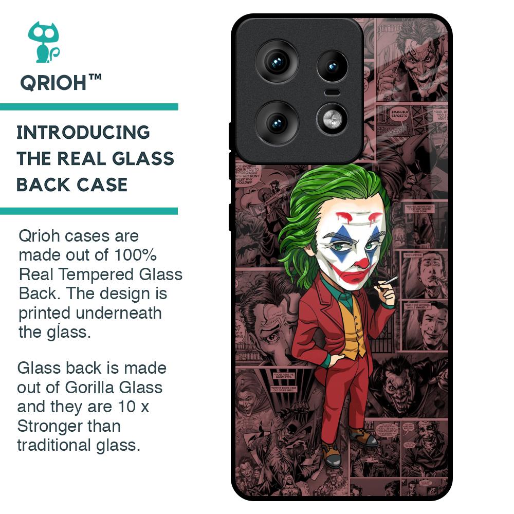 Joker Cartoon Glass Case for Motorola Edge 50 Pro 5G