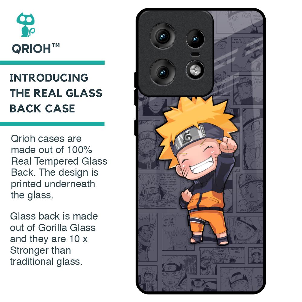 Orange Chubby Glass Case for Motorola Edge 50 Pro 5G