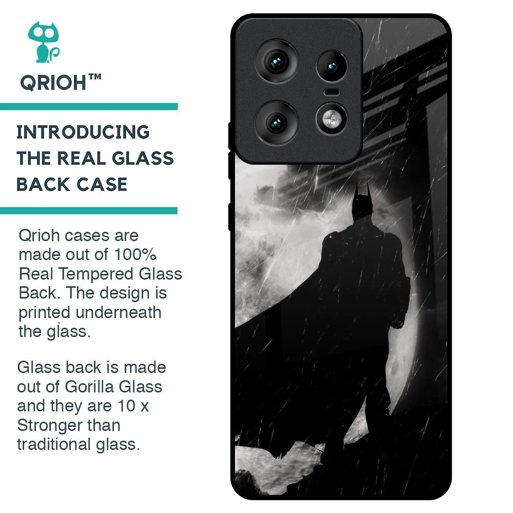 Dark Warrior Hero Glass Case for Motorola Edge 50 Pro 5G