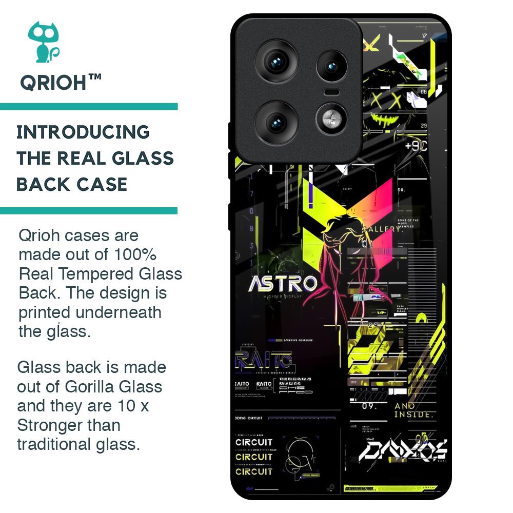 Astro Glitch Glass Case for Motorola Edge 50 Pro 5G