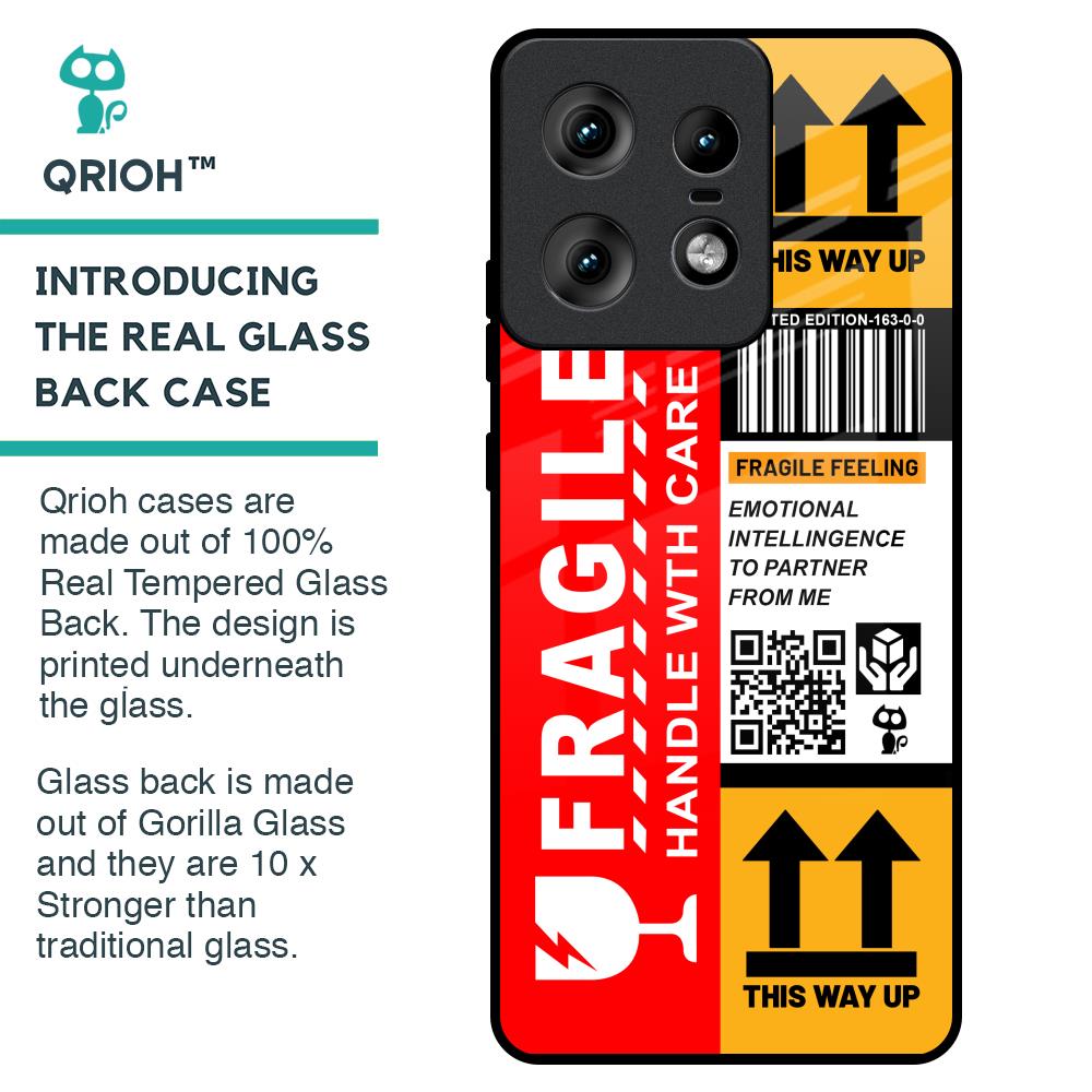 Handle With Care Glass Case for Motorola Edge 50 Pro 5G