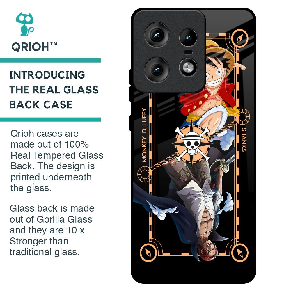 Shanks & Luffy Glass Case for Motorola Edge 50 Pro 5G