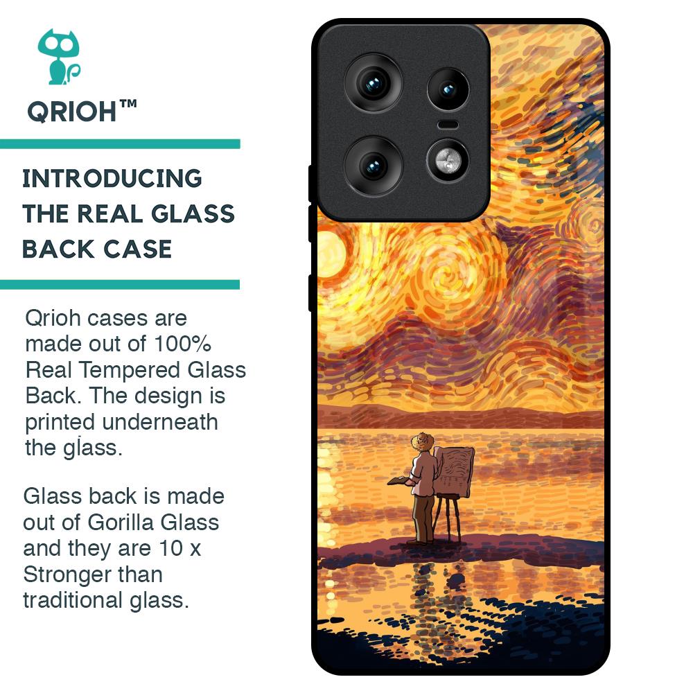 Sunset Vincent Glass Case for Motorola Edge 50 Pro 5G