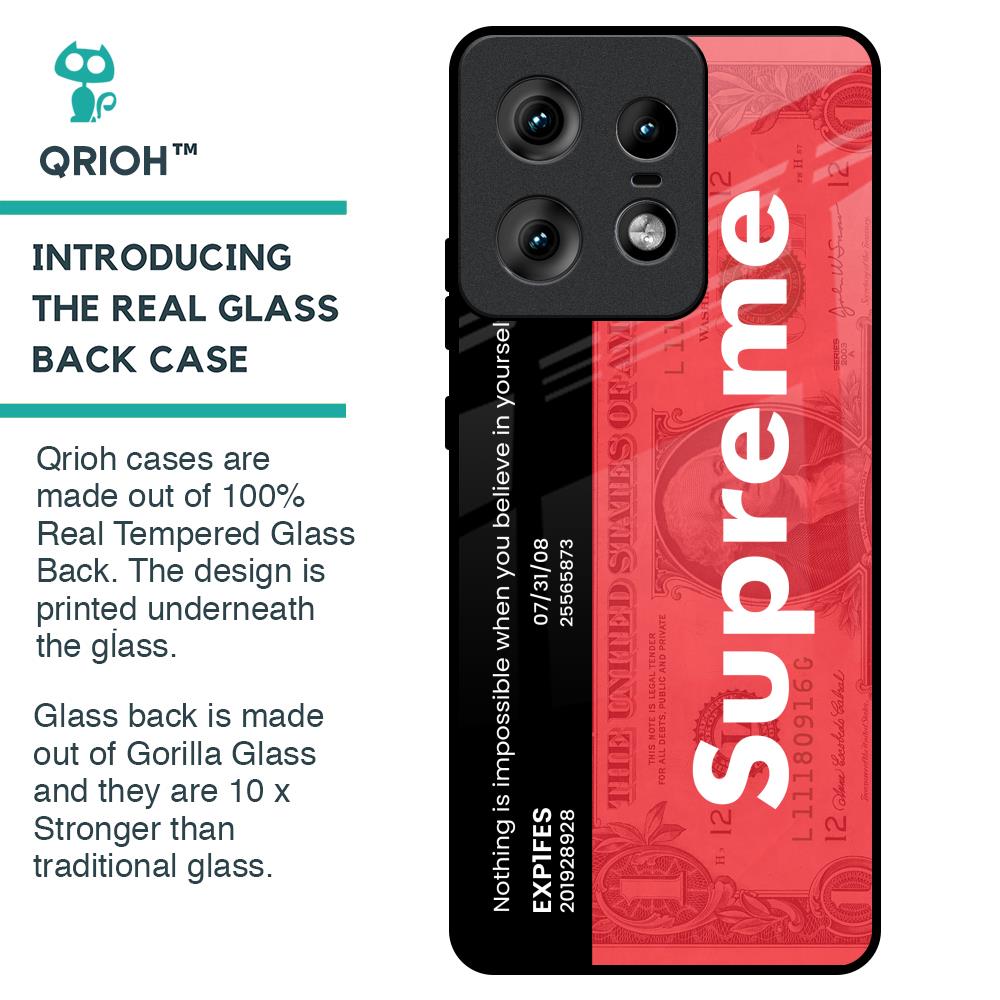 Supreme Ticket Glass Case for Motorola Edge 50 Pro 5G