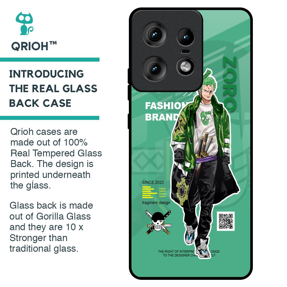 Zoro Bape Glass Case for Motorola Edge 50 Pro 5G
