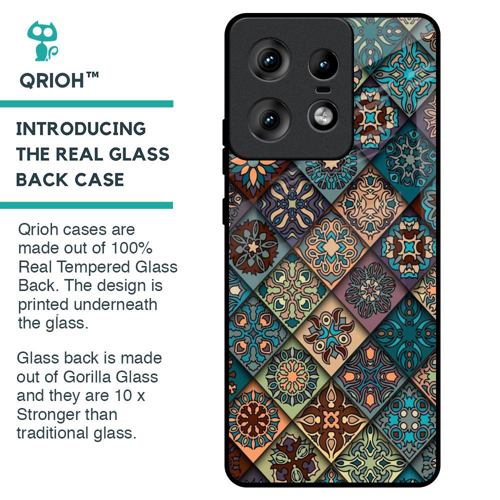 Retro Art Glass Case for Motorola Edge 50 Pro 5G