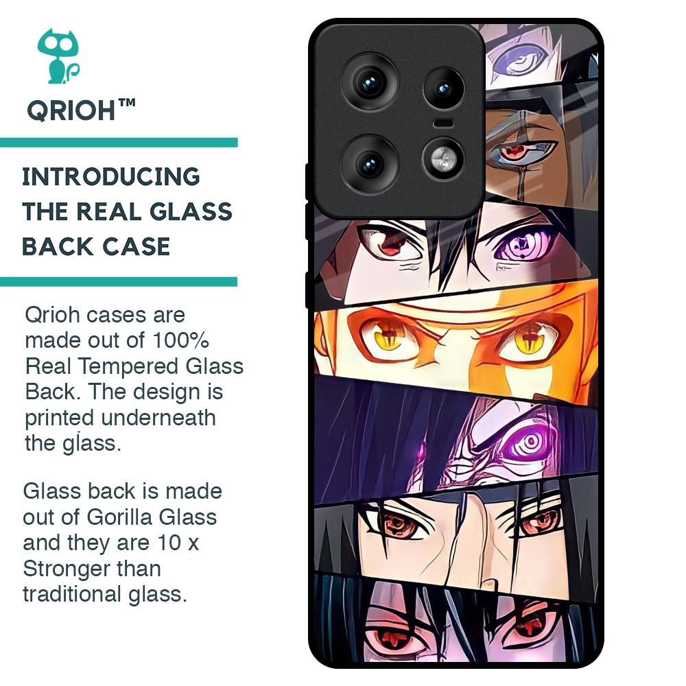 Anime Eyes Glass Case for Motorola Edge 50 Pro 5G