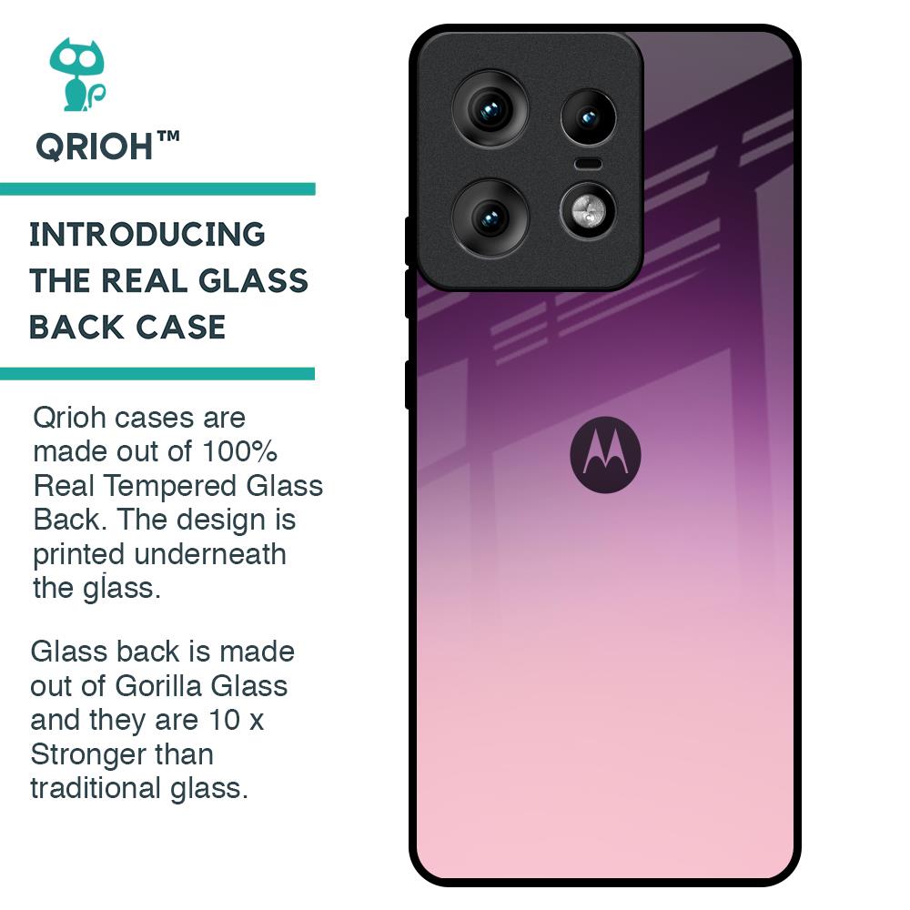 Purple Gradient Glass case for Motorola Edge 50 Pro 5G