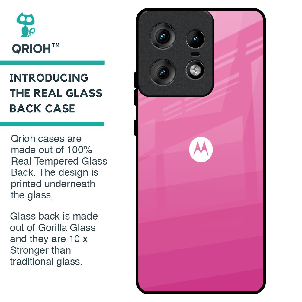 Pink Ribbon Caddy Glass Case for Motorola Edge 50 Pro 5G