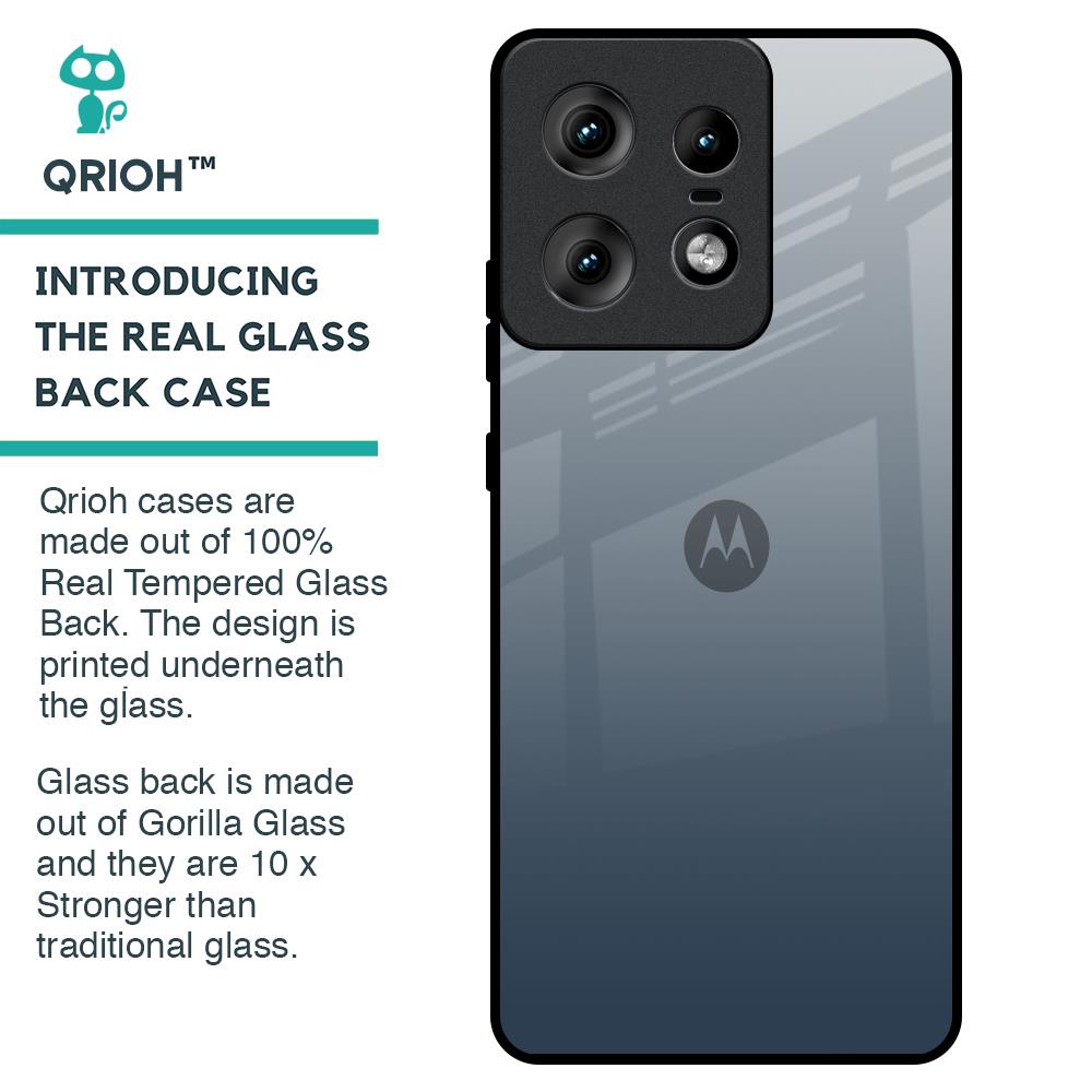 Smokey Grey Color Glass Case For Motorola Edge 50 Pro 5G