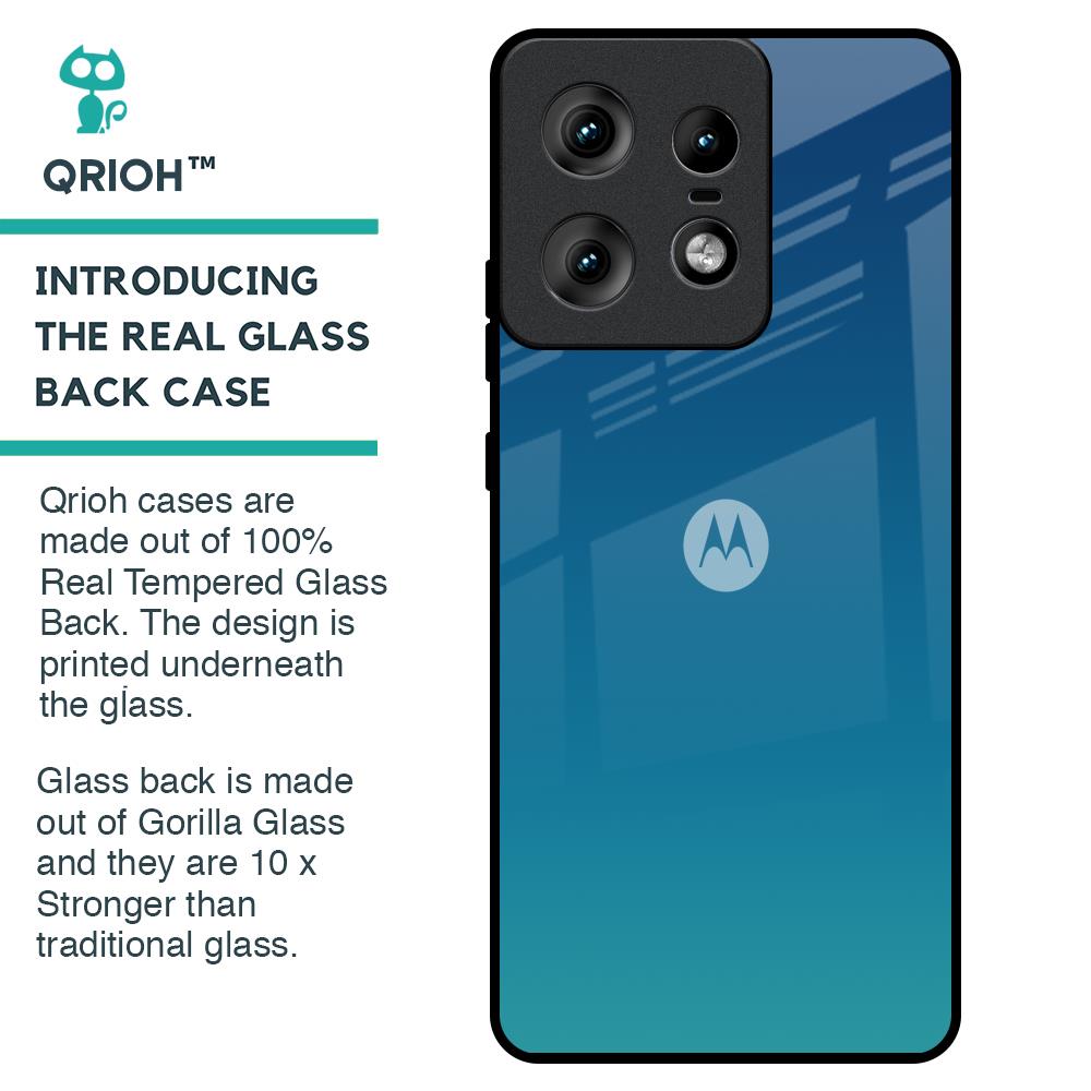 Celestial Blue Glass Case For Motorola Edge 50 Pro 5G
