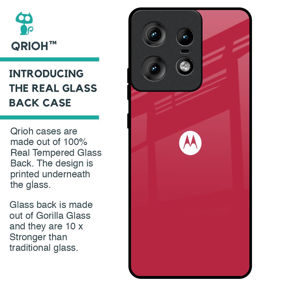 Solo Maroon Glass case for Motorola Edge 50 Pro 5G