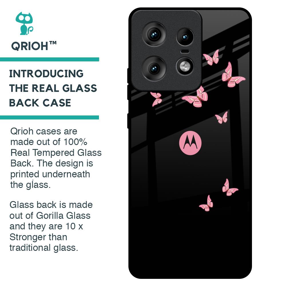 Fly Butterfly Glass Case for Motorola Edge 50 Pro 5G