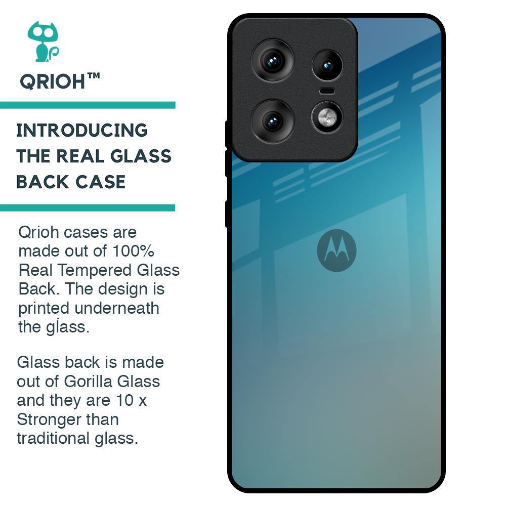Sea Theme Gradient Glass Case for Motorola Edge 50 Pro 5G