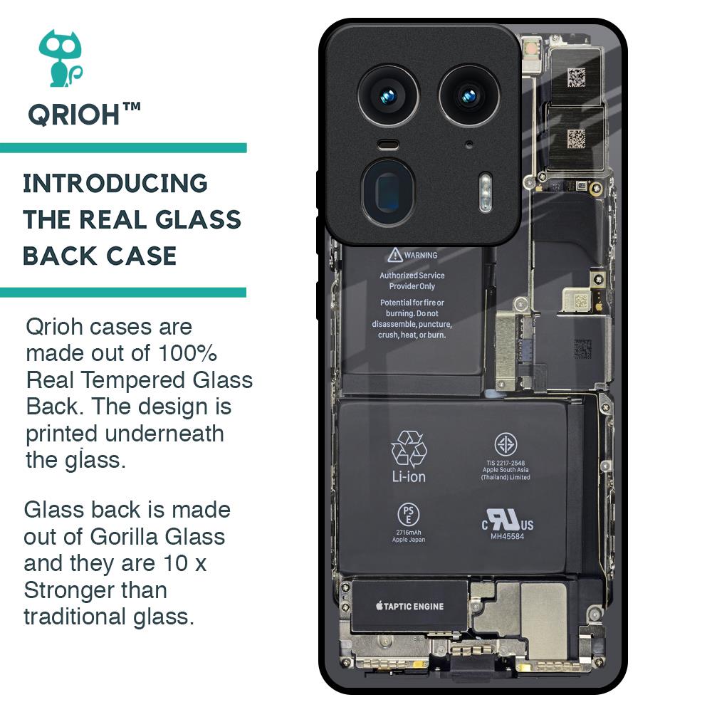 Skeleton Inside Glass Case for Motorola Edge 50 Ultra 5G