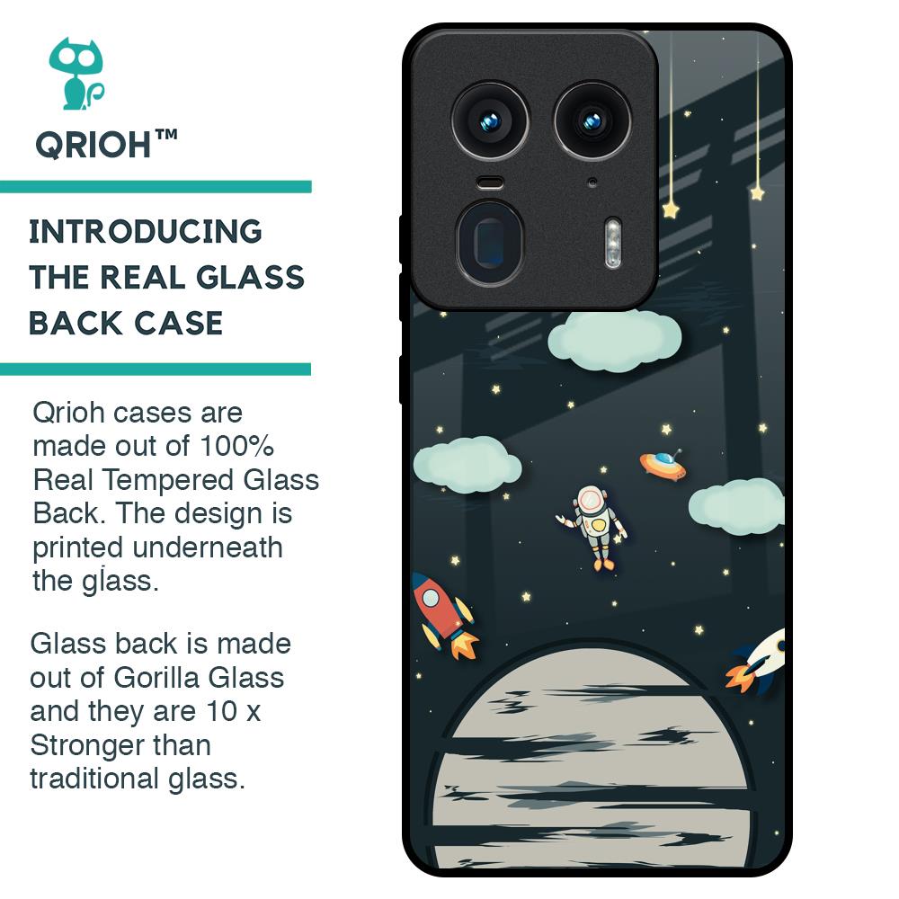 Astronaut Dream Glass Case For Motorola Edge 50 Ultra 5G
