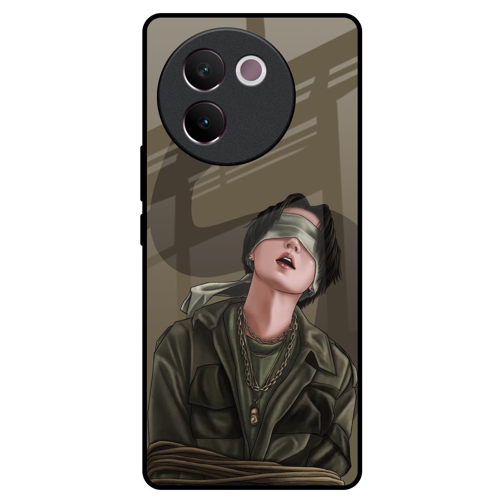 Blind Fold Vivo V30e Glass Back Cover Online