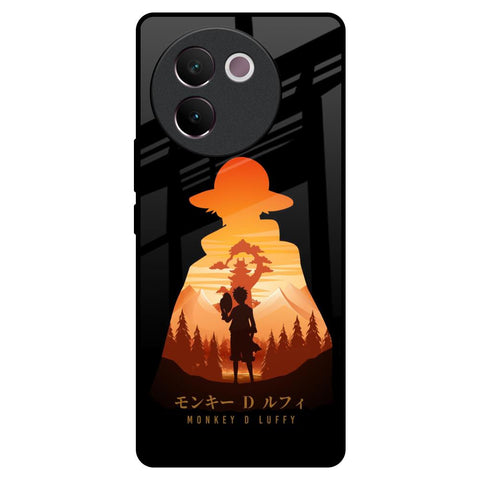 Luffy One Piece Vivo V30e Glass Back Cover Online