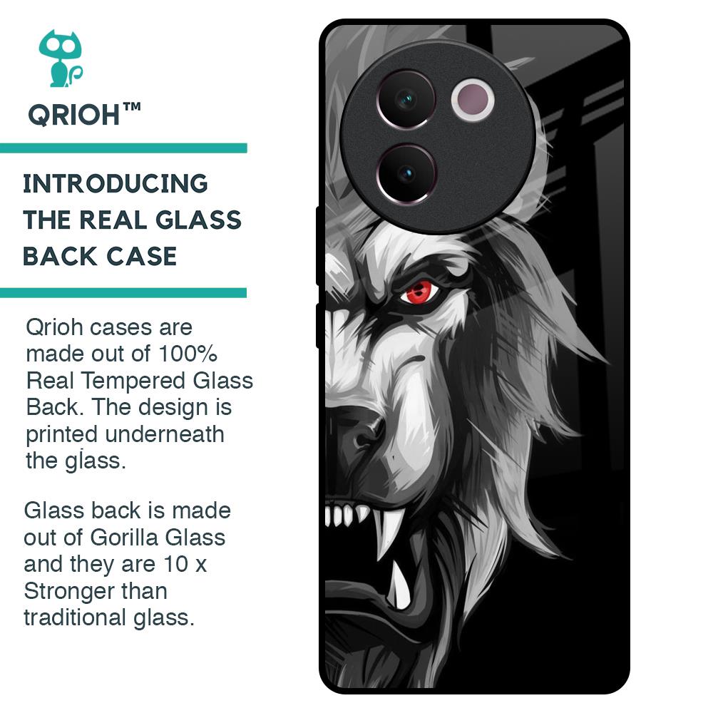 Wild Lion Glass Case for Vivo V30e