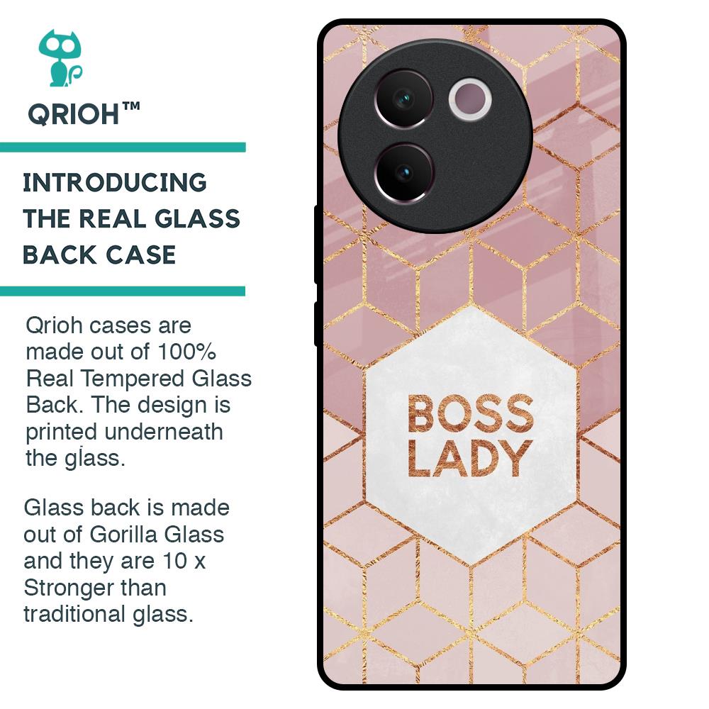 Boss Lady Glass Case for Vivo V30e