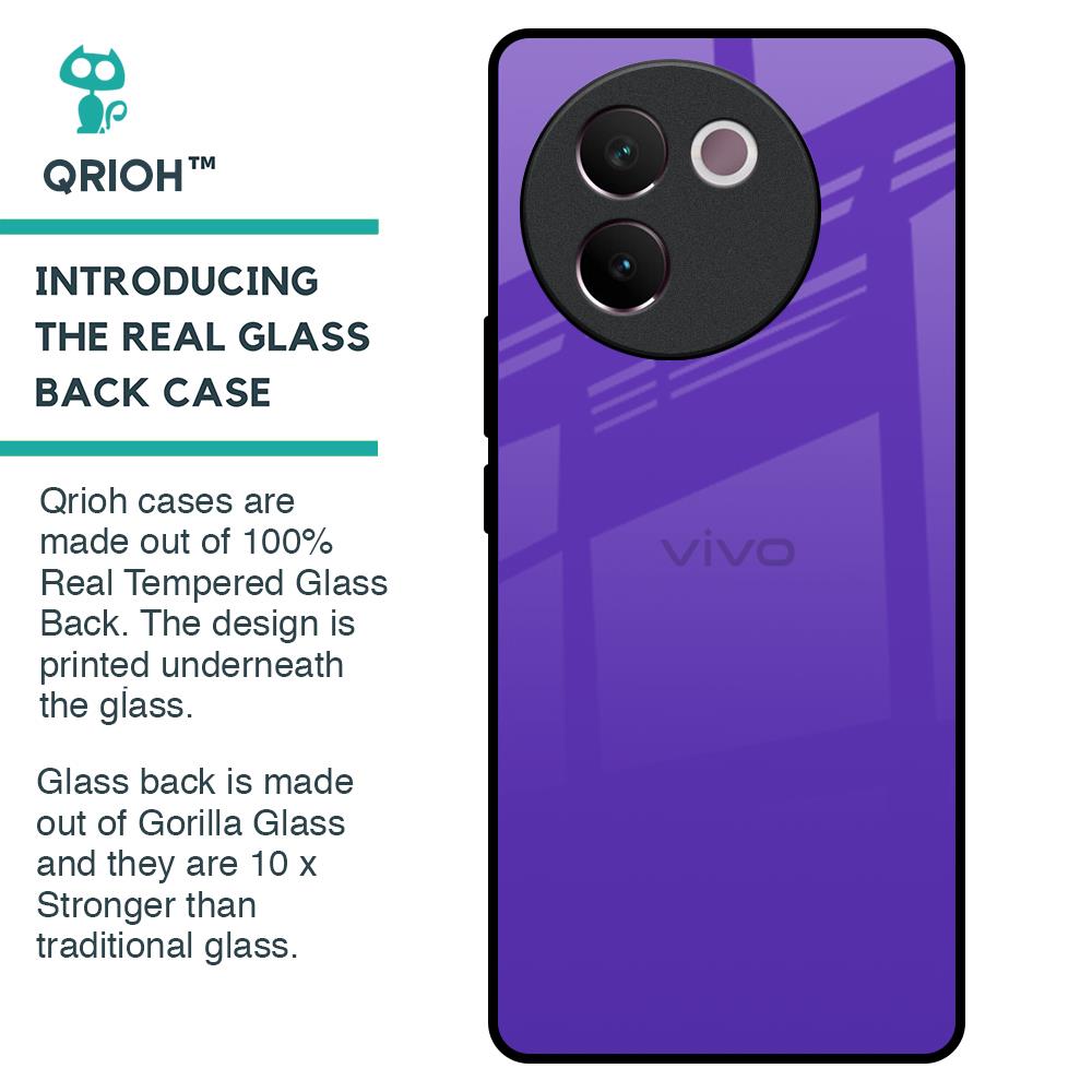 Amethyst Purple Glass Case for Vivo V30e