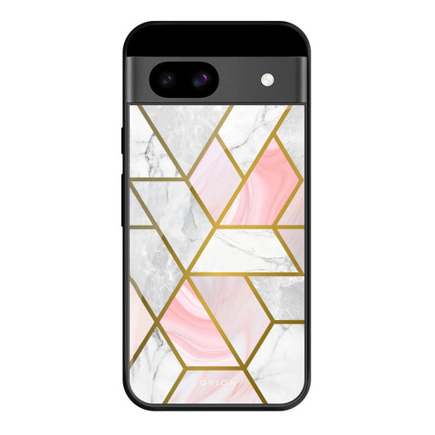 Geometrical Marble Google Pixel 8A Glass Cases & Covers Online