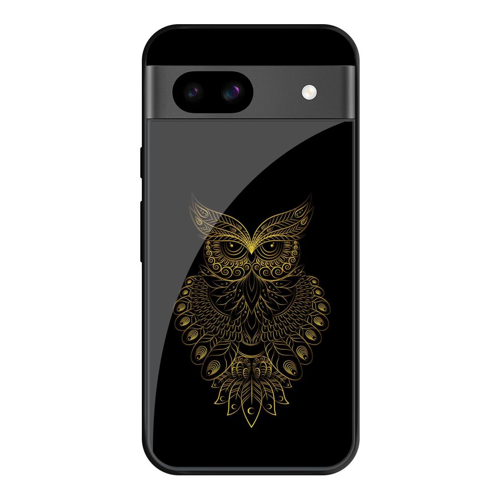 Golden Owl Google Pixel 8A Glass Cases & Covers Online