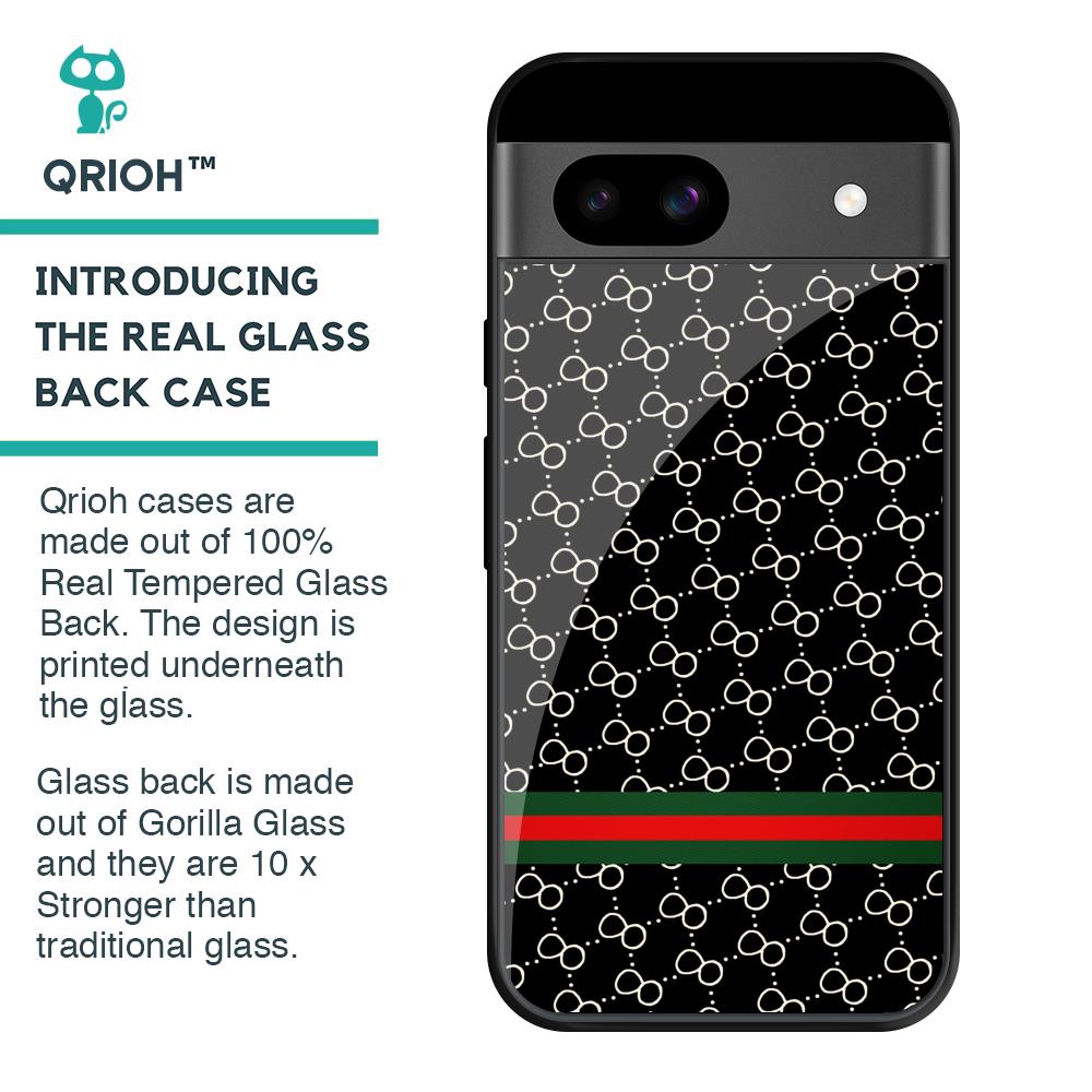 Branded Texture Glass Case for Google Pixel 8A