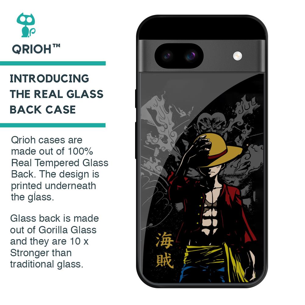 Dark Luffy Glass Case for Google Pixel 8A