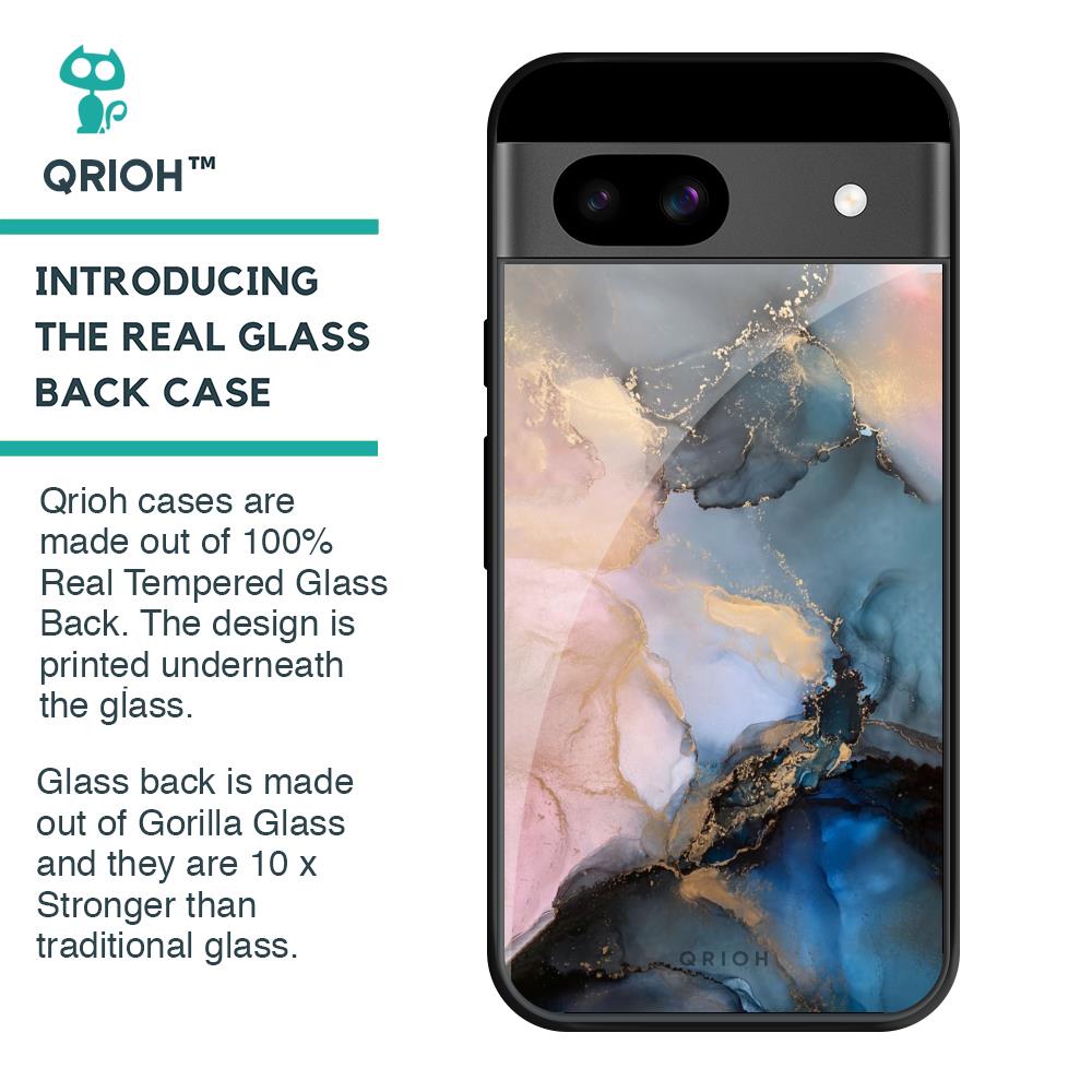 Marble Ink Abstract Glass Case for Google Pixel 8A