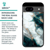Aqua Green Marble Glass Case for Google Pixel 8A