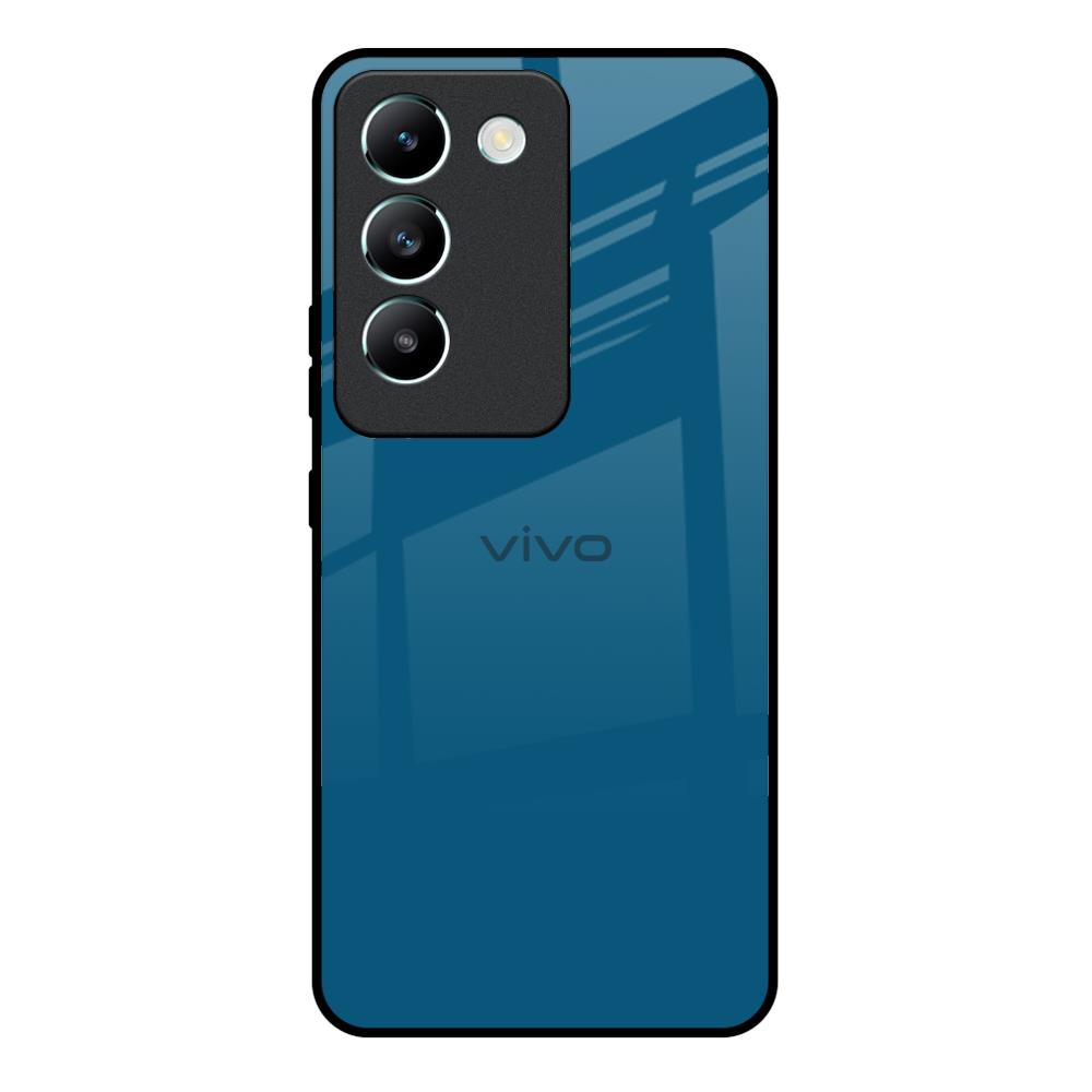 Cobalt Blue Vivo Y200e 5G Glass Back Cover Online