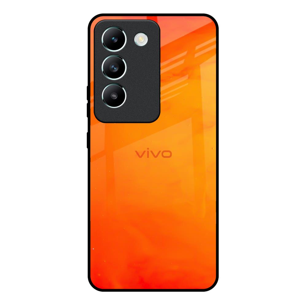 Tangy Orange Vivo Y200e 5G Glass Back Cover Online