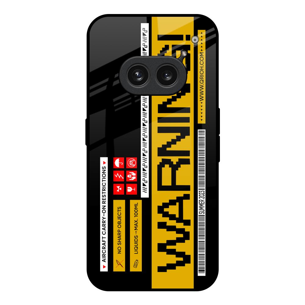 Aircraft Warning Nothing Phone 2a Plus Glass Back Cover Online