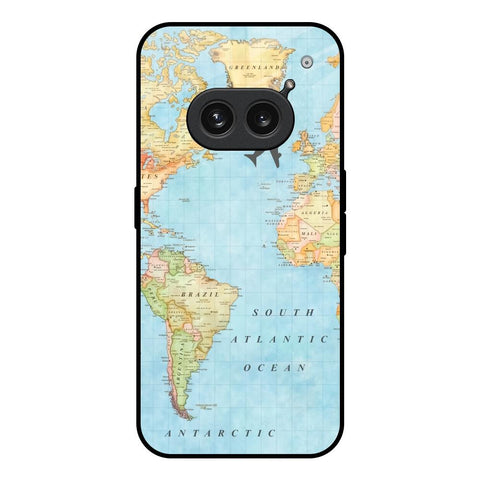 Travel Map Nothing Phone 2a Plus Glass Back Cover Online