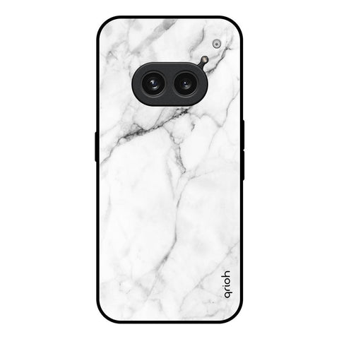 Modern White Marble Nothing Phone 2a Plus Glass Back Cover Online