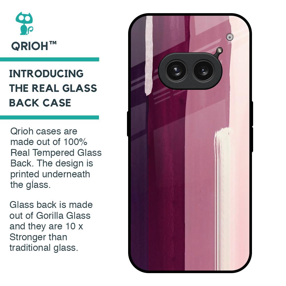 Brush Stroke Art Glass Case for Nothing Phone 2a Plus
