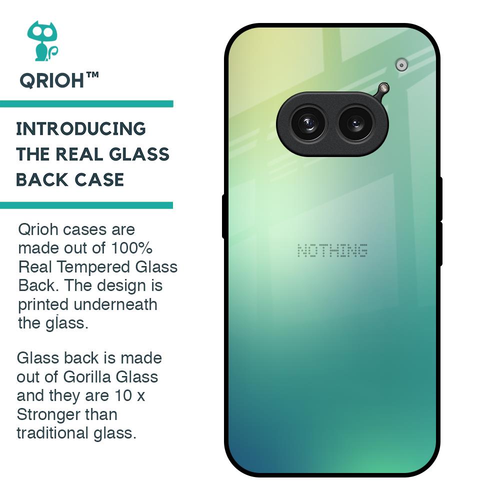 Dusty Green Glass Case for Nothing Phone 2a Plus