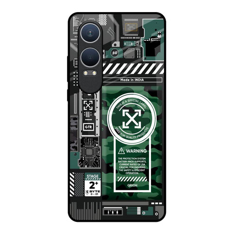 Green Camo Circuit OnePlus Nord CE4 Lite 5G Glass Back Cover Online