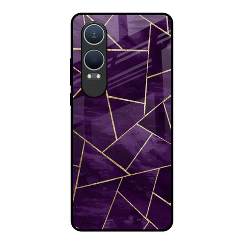 Geometric Purple OnePlus Nord CE4 Lite 5G Glass Back Cover Online