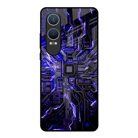 Techno Color Pattern OnePlus Nord CE4 Lite 5G Glass Back Cover Online