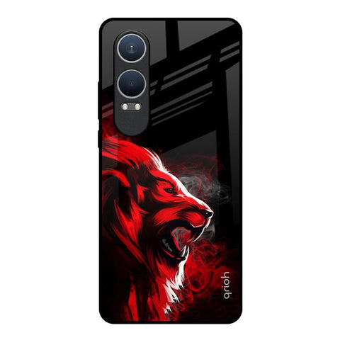 Red Angry Lion OnePlus Nord CE4 Lite 5G Glass Back Cover Online