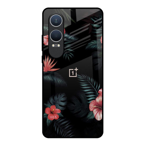 Tropical Art Flower OnePlus Nord CE4 Lite 5G Glass Back Cover Online
