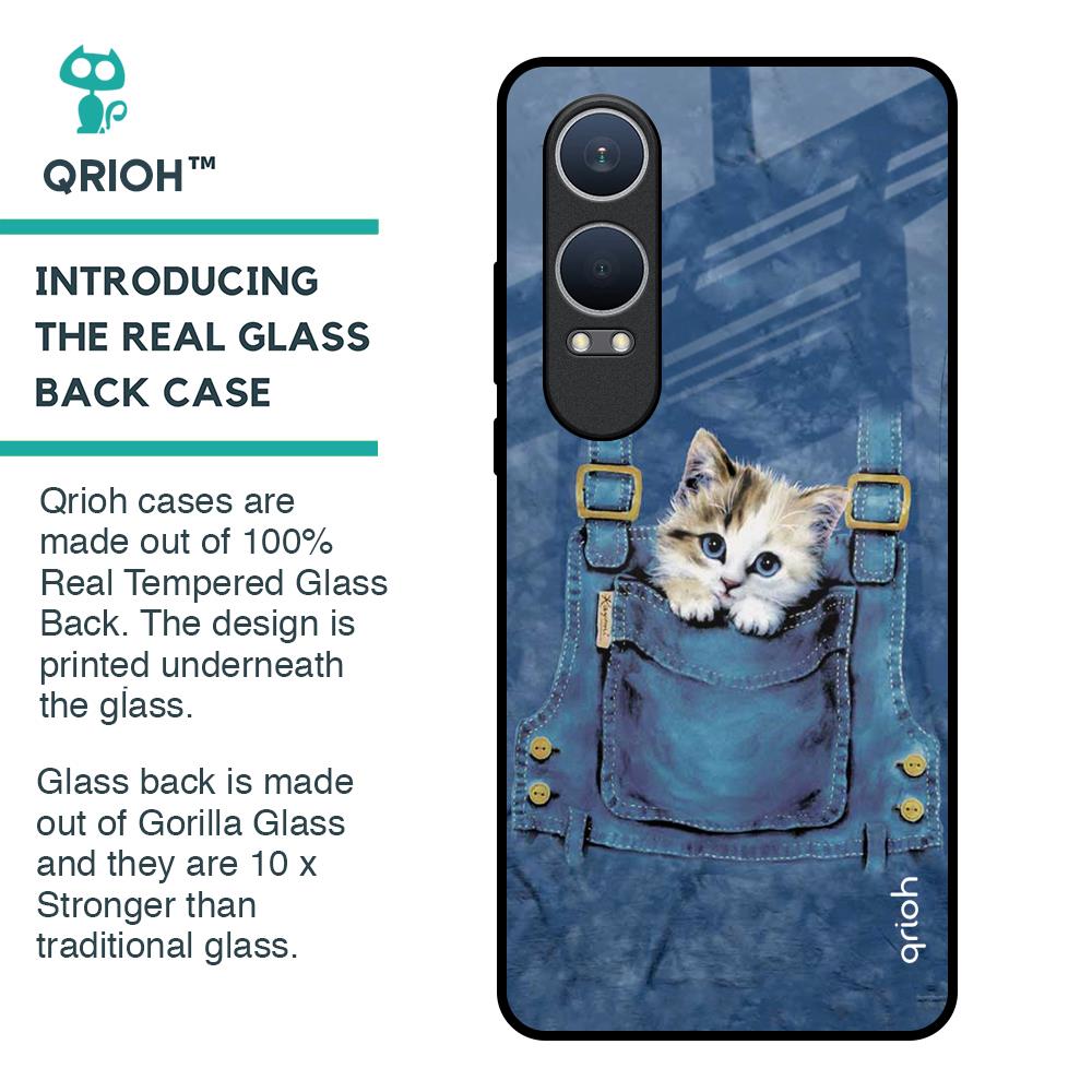 Kitty In Pocket Glass Case For OnePlus Nord CE4 Lite 5G
