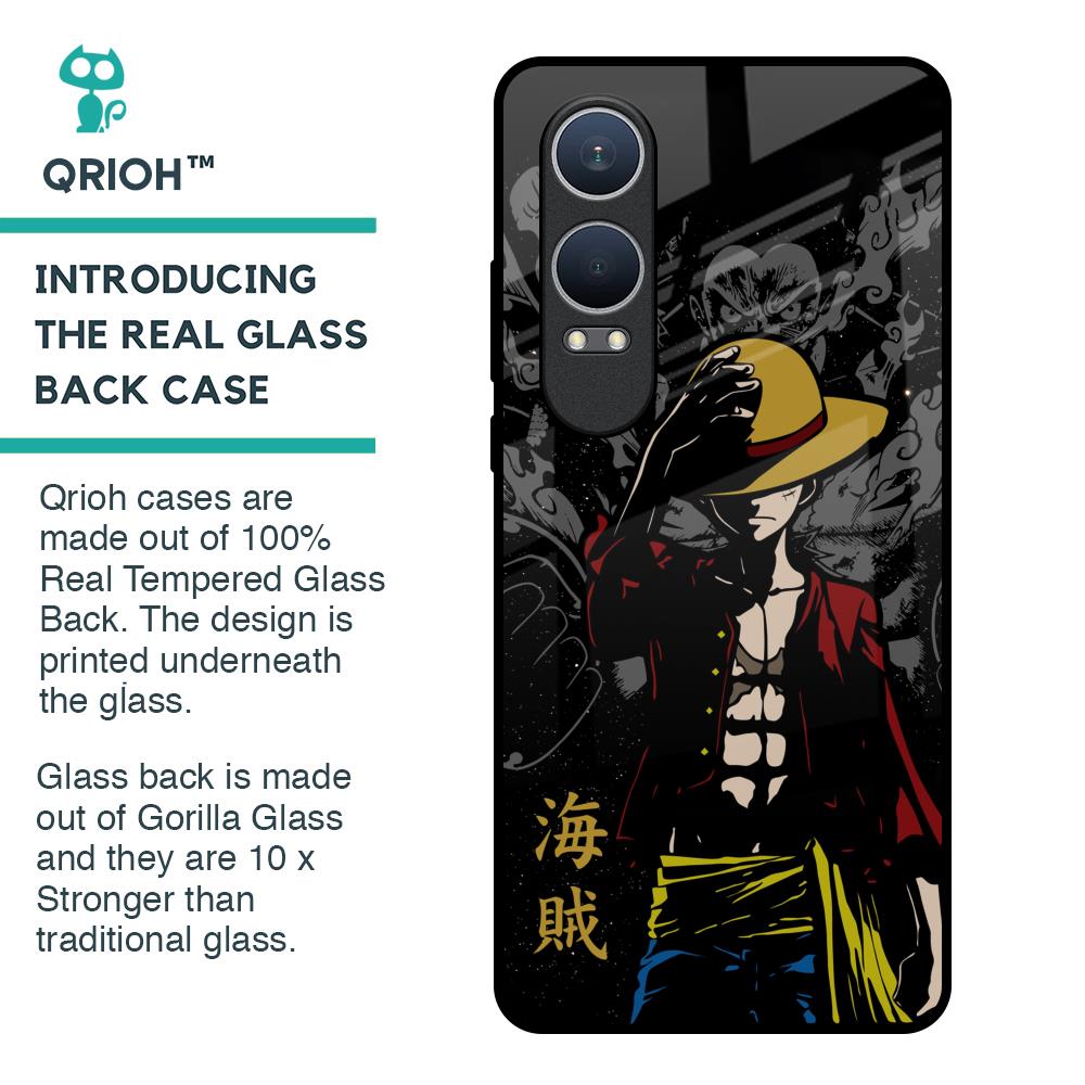 Dark Luffy Glass Case for OnePlus Nord CE4 Lite 5G