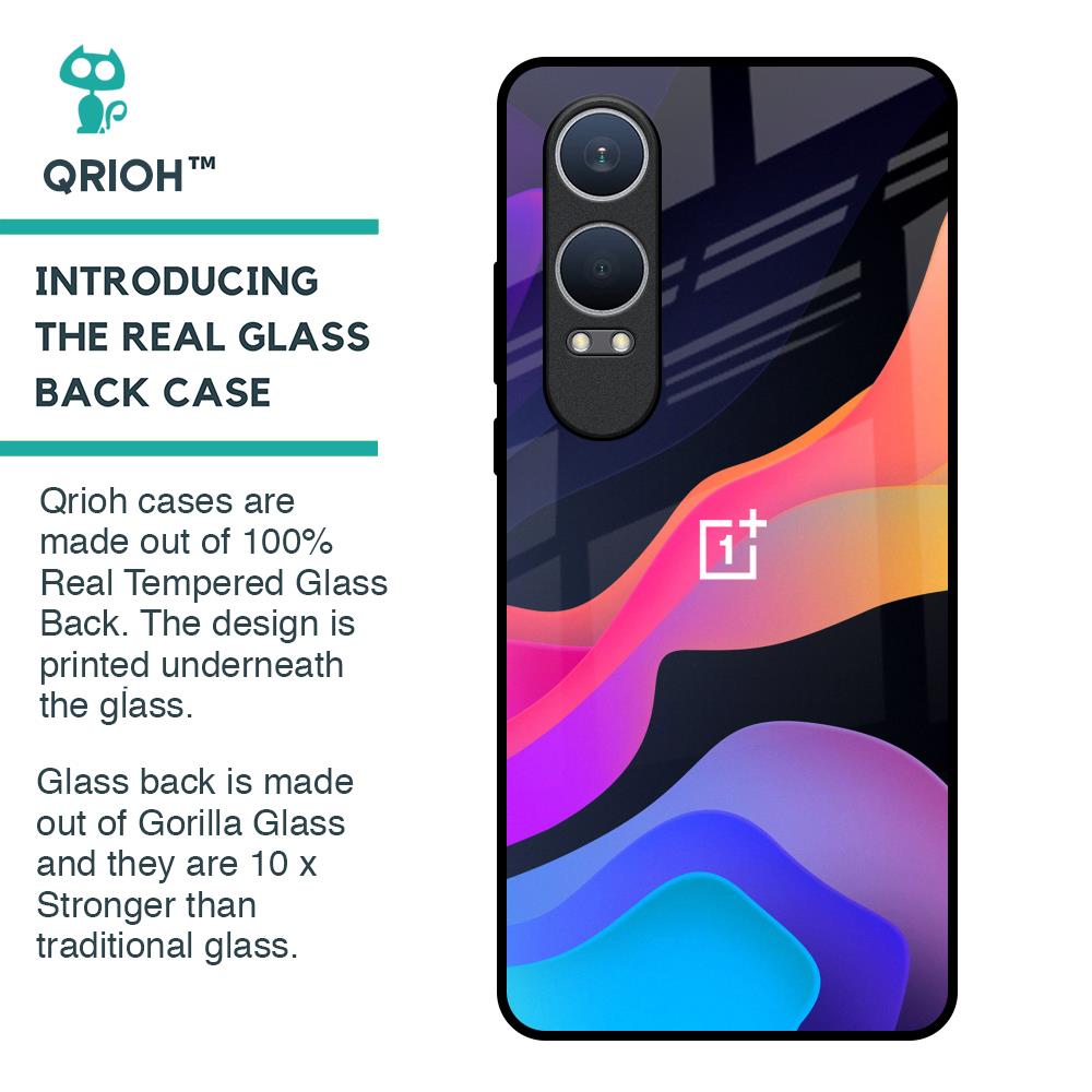 Colorful Fluid Glass Case for OnePlus Nord CE4 Lite 5G