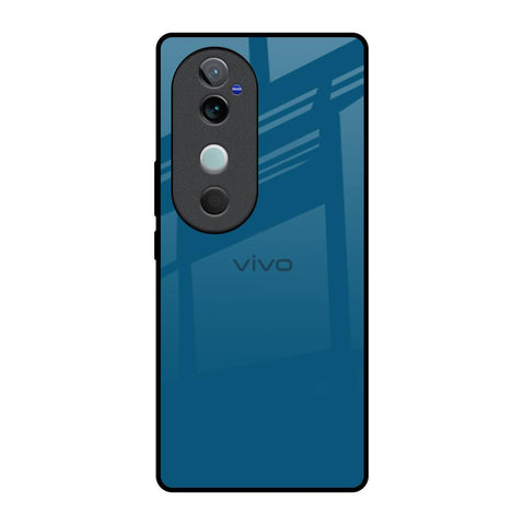 Cobalt Blue Vivo V40 5G Glass Back Cover Online