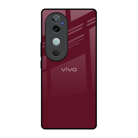 Classic Burgundy Vivo V40 5G Glass Back Cover Online